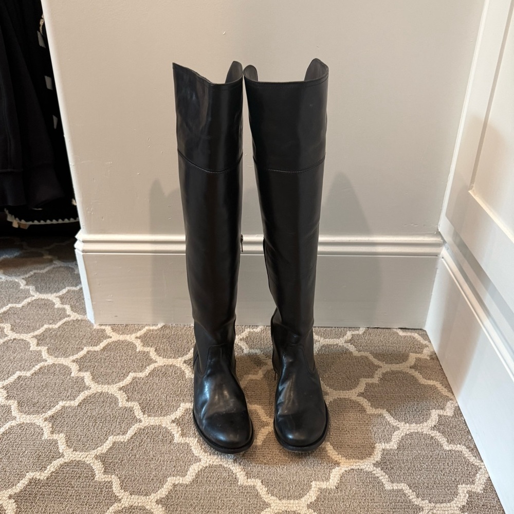 Frye Black Over the Knee Boots